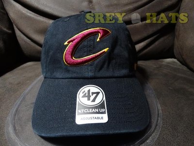 [SREY帽屋]預購＊47 Brand CLEAN UP NBA 克里夫蘭騎士 經典LOGO 美國純正 棒球帽 老帽