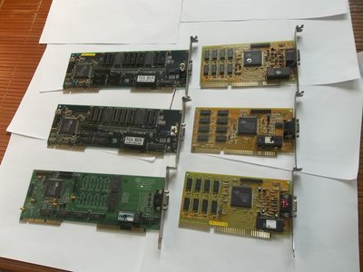 ISA顯示卡,CIRRUS LOGIC 晶片,VESA 486,VGA顯示卡,共7片