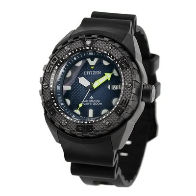 預購 CITIZEN NB6005-05L 星辰錶 機械錶 46mm 球面 藍色面盤 黑色橡膠錶帶 潛水錶 男錶女錶