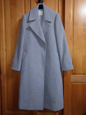 KUMIKYOKU K組曲淺灰色大衣/羊毛外套(A76)