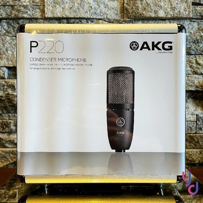 分期免運 贈收納盒/線材/避震架 AKG P220 電容式 麥克風 一英吋 大振膜 收音 人聲 樂器 鼓 音箱 收音