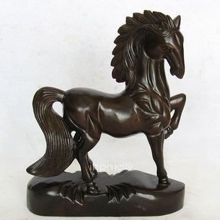 INPHIC-紅木工藝品木雕馬擺飾 12生肖馬到成功 家居裝飾品擺設