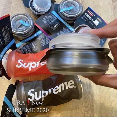 【URA現貨】 SUPREME 2020 Supreme x HydraPak Flexible bottle 運動伸縮水壺 1000cc 1L