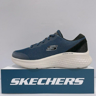 SKECHERS SKECH-LITE PRO 男生 藍色 寬楦 記憶鞋墊 運動 慢跑鞋 232591WNVBK