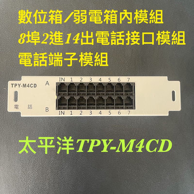 弱電箱/數位箱/智能箱/電話接口模組/電話端子模組TPY-M4CD