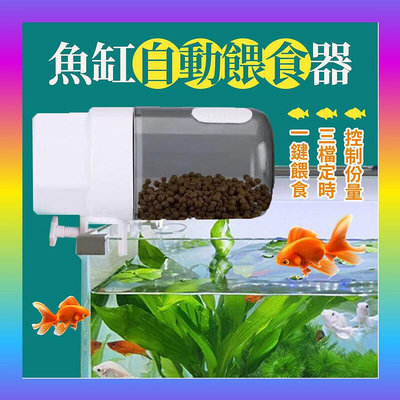 【現貨】魚缸自動餵食器 自動餵食 自動餵食器 水族餵魚器 12~24H一次 投食器 定時餵魚 自動餵魚 210ML餵魚器