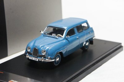 【現貨特價】1:43 Premium X Saab 95 1961 藍色