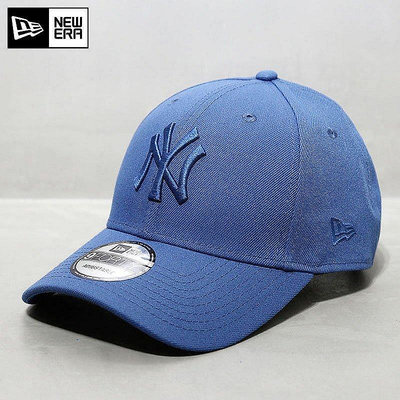 小Z代購#NewEra帽子韓國紐亦華MLB棒球帽硬頂大標NY洋基夏季潮藍色鴨舌帽