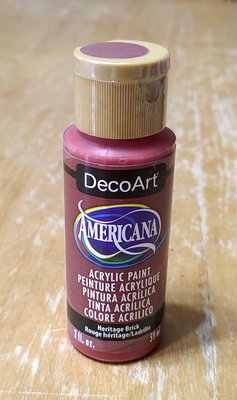 【袖珍屋】Americana美國進口壓克力顏料(DA-219紅磚色)一般色系(B0301A0082)