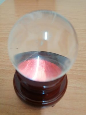 天然紅藍針 水晶球 36.5 mm 140克