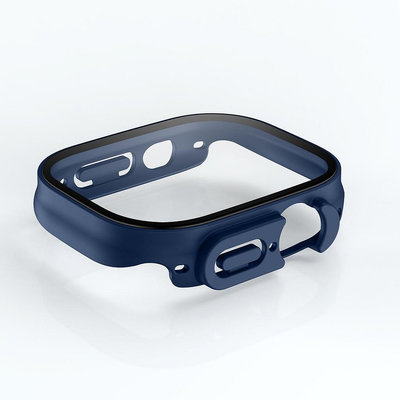 Pc 玻璃+保護套保險槓+屏幕保護膜鋼化錶殼適用於 Apple Watch ultra 49 毫米智能手錶 Iwatch