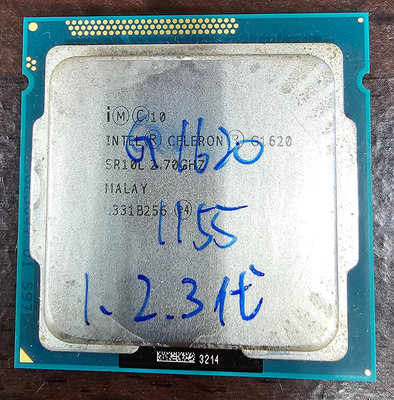 Intel Celeron G1620 拆機良品 無風扇