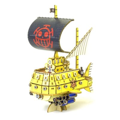 立體拼圖萬代海賊王海盜船特爾法加羅號3D木制益智立體拼插拼圖