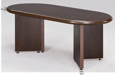 宏品二手家具 傢俱賣場 C688-7橢圓形會議桌 V型腳 洽談桌 業務桌 oa辦公桌椅設備拍賣