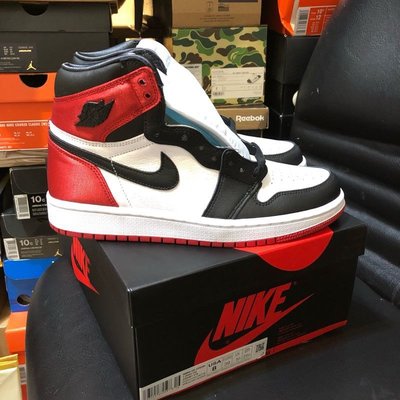 Nike 喬丹 Air Jordan 1 retro high OG wmns 絲綢 黑頭 black toe