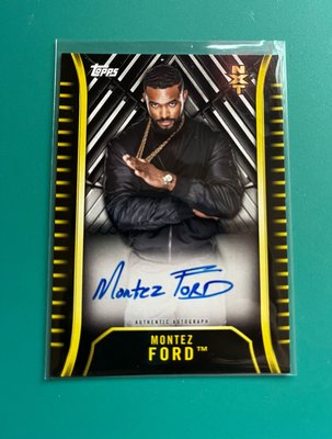 MONTEZ FORD 2018 Topps WWE NXT A-MF AUTO ON CARD AUTOGRAPH Rookie