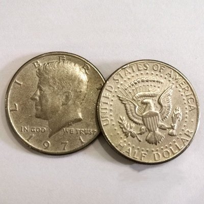 外國錢幣 1971年美國50美分硬幣30.6直徑鷹幣半美元肯尼迪紀念幣