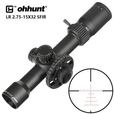 【磐石】ohhunt oh-LR2.75-15*32FIR狩獵瞄準鏡戰術光學照明瞄準鏡長槍狙擊鏡-OHH007