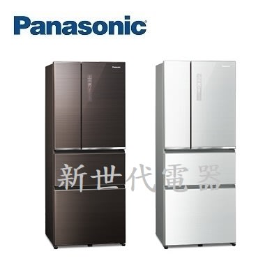 **新世代電器**請先詢價 Panasonic國際牌 500公升1級變頻四門玻璃電冰箱 NR-D501XGS