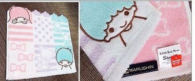 牛牛大媽*Sanrio 三麗鷗日本進口正版商品雙子星毛巾手帕 KIKI LALA 雙星仙子方巾口水巾三色款100%綿