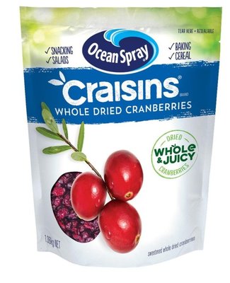 好市多代購-craisins全果蔓越莓乾1.36公斤