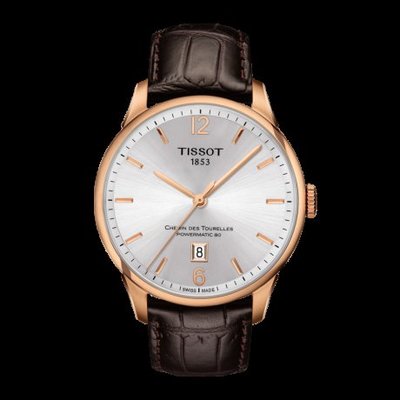 Tissot 天梭杜魯爾系列皮帶80機芯機械男腕錶 T0994073603700