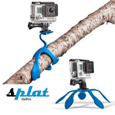 呈現攝影-Miggo Splat 章魚腳架中號 天空藍 任意彎曲 小相機 手機 運動攝影機 VR360 GOPRO