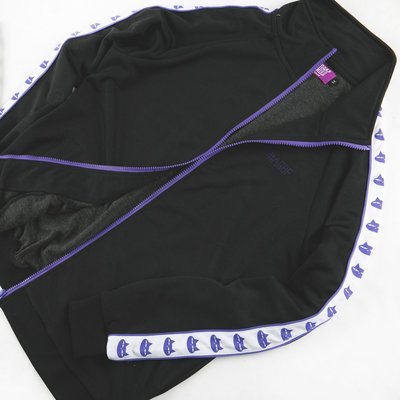 【QUEST】現貨 #AGBF P.P. Cat Sport Jacket 復古運動外套 紫色 貓咪 織帶 休閒