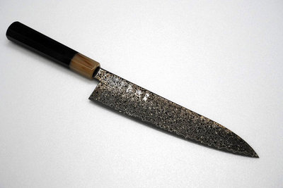 💖 初心 細氷 💖【SG-2粉末鋼 黑染 和牛刀 21cm】 日本刃物 廚房刀具 八煌刃物