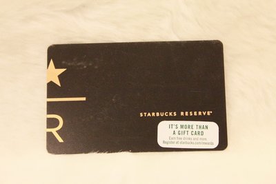 美國 星巴克 STARBUCKS 2017 STARBUCKS RESERVE 典藏R卡 隨行卡 儲值卡 星巴克卡 卡片