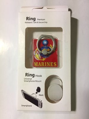 海軍陸戰隊 海陸 忠誠紅款 手機指環扣支架 紀念品 收藏（新版）