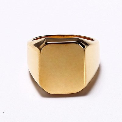 不銹鋼戒指戒指金色男士指環全不銹鋼光大新款潮流個性首飾批發歐美歐美風格