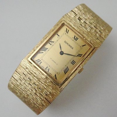 【timekeeper】 極美70年代蘇聯製Sekonda 17石手鐲式機械錶(免運)