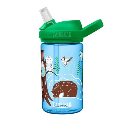 【Camelbak】《送防塵蓋》eddy+【兒童】吸管運動水瓶【冬眠動物】400ml 小孩水壺單車水壺公司貨 RENEW