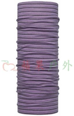 【BUFF】BF105678 西班牙 BUFF 美麗諾羊毛魔術頭巾粉紫織色 冬季保暖100% merino wool