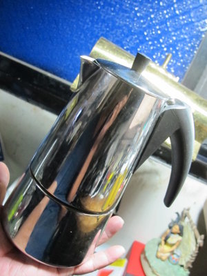 Tiamo不鏽鋼 義式摩卡壺6人份 鏡面拋光 斷熱手把 可用於電磁爐