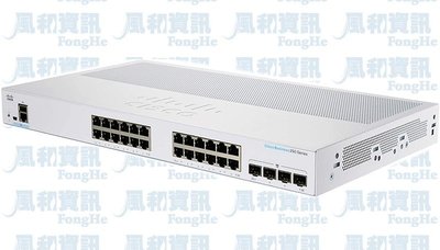 思科 Cisco CBS250-24T-4X-TW 24埠GbE智慧網管型交換器【風和網通】