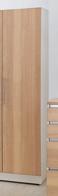 【生活家傢俱】HJS-450-4：艾美爾1.4尺衣櫥A款-北美橡木【台中家具】開門式衣櫃 系統家具 台灣製造 低甲醛