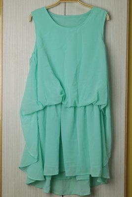 [ColorStar] 實拍現貨淺綠色連身洋裝  一件式洋裝
