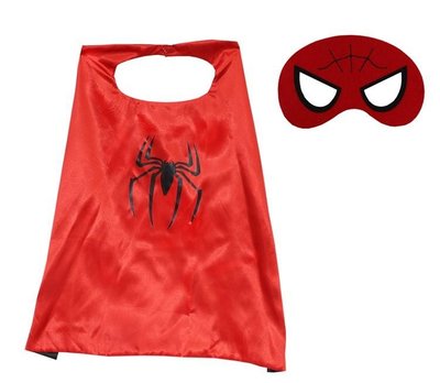 ♥萌妞朵朵♥聖誕節萬聖節派對兒童服飾 復仇者聯盟蜘蛛人服裝兩件組超人披風表演出服飾玩具披肩斗篷