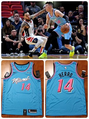 Tyler Herro Nike NBA 熱火隊城市版球衣含贊助標 英雄 ViceWave SW City Wade Butler