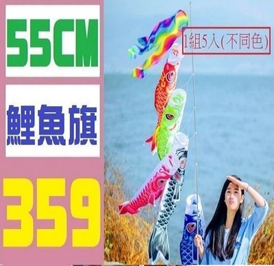 【三峽OGS】鯉魚旗串組 55CM 1組5入 不同顏色 測風向 民宿裝飾 店面裝飾