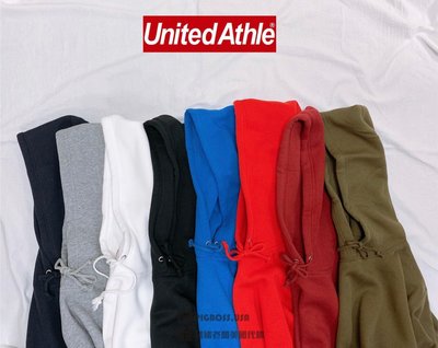【豬豬老闆】日本 United Athle UA Hoodie 5618 10.0oz 內刷毛 口袋 帽Tee 連帽T恤