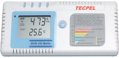 TECPEL 泰菱 》二氧化碳偵測器 ZG-106 CO2 監測儀 二氧化碳 居家安全 ZG106 現貨