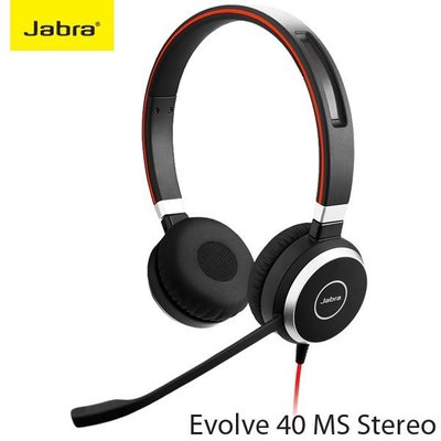 【MR3C】含稅【公司貨兩年保固】 Jabra Evolve 40 MS Stereo 頭戴式 耳機麥克風(DUO雙耳)