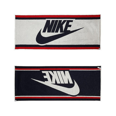 (羽球世家) NIKE 大浴巾 SWOOSH TOWEL 黑底白勾LOGO 雙面黑 運動毛巾 吸水 173cm 健身房