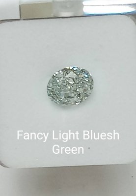 J-S..(捷盛鑽石）GIA  1.02 克拉藍＆綠色鑽石  裸鑽 稀有彩鑽