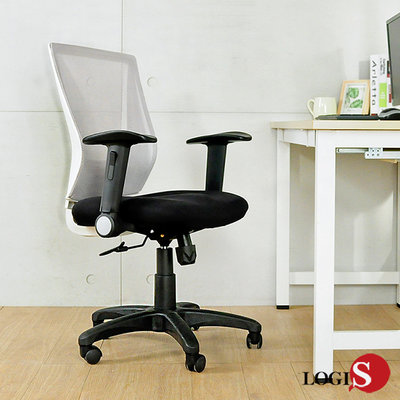 概念 輕色調腰感透氣電腦椅 辦公椅 升降椅 一體成型 網背透氣椅 【W592】