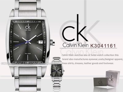 CASIO手錶專賣店 國隆 CK手錶專賣 Calvin Klein_K3041161_酒桶造型錶_保固發票