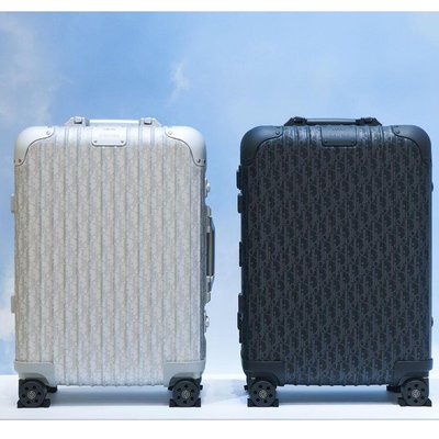 正品 98新 DIOR x RIMOWA  銀色 黑色 21寸 迪奧聯名款 登機箱 行李箱 鋁鎂合金材質 旅行箱